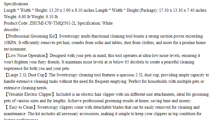 Pet Hair Trimmer
